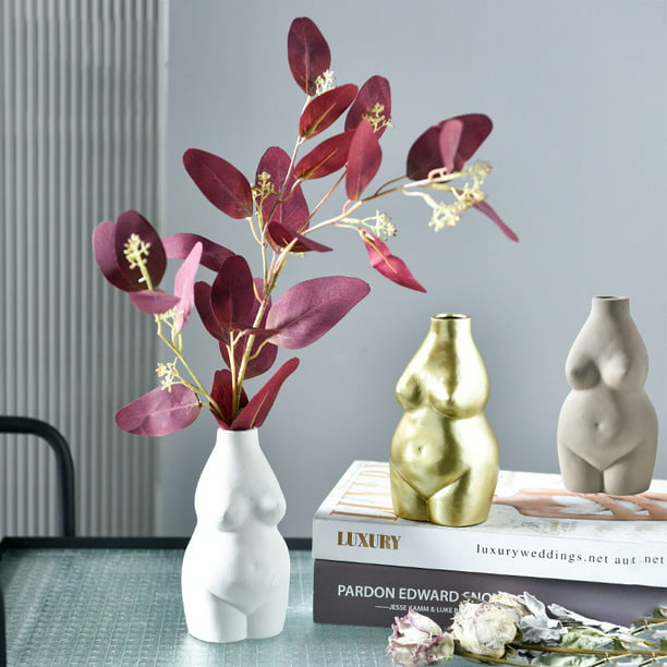 Female Body Vase Ceramic Art Tabletop Flower Pot Nordic Modern Decor Home 